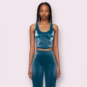 NWT Mugler teal two piece outfit​